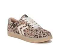 Rebel Sport Sneaker Tan/Black Leopard Print Suede view
