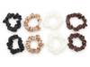 Rhinestone Mini Scrunchie Set - 8 Pack Multicolor view