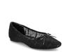 The Songbird Ballet Flat Black Sheen view