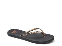 Bliss Nights Flip Flop Black/Animal Print view