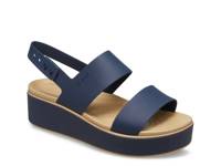 Brooklyn Matte Wedge Sandal - Women's Navy view