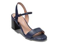 Josie Sandal Navy Snake Print view