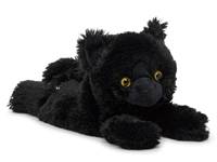 Black Cat Warming Stuffed Animal Black view