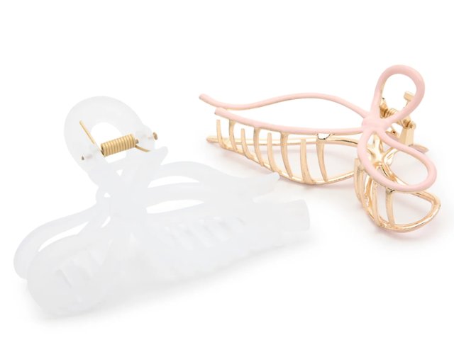 Bow Claw Clip Set - 2 Pack