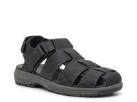 Guideview Cove Fisherman Sandal Black view