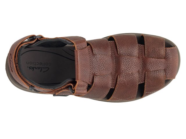 Clarks Brown Strappy Fisherman Sandals Clarks Artisan Leather Fisherman Sandals -Certina Sun - QVC.com main image 3