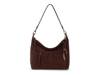 Alameda Leather Shoulder Bag Mahogany Suede view