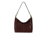 Alameda Leather Shoulder Bag Mahogany Suede view