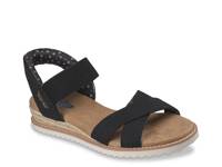 Hands Free Slip-ins® BOBS Desert Kiss Golden Lily Wedge Sandal Black view