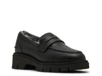 Kimora Waterproof Platform Loafer Black Leather view