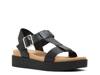 Rosaria Wedge Sandal Black Leather view
