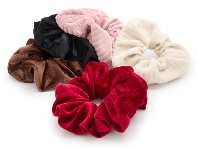 Velvet Scrunchie Set - 5 pack