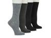 Buttersoft Women's Crew Socks - 4 Pack Black/Grey view