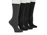 Buttersoft Women's Crew Socks - 4 Pack Multicolor view