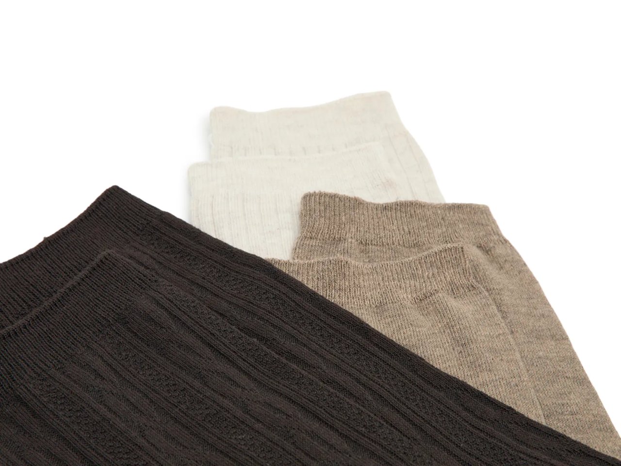 Ribbed Women's Crew Socks - 4 Pack