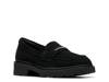 Lauryl Step Loafer Black Suede view