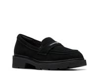 Lauryl Step Loafer Black Suede view