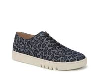 Callie Sneaker Navy Leopard Print Denim view