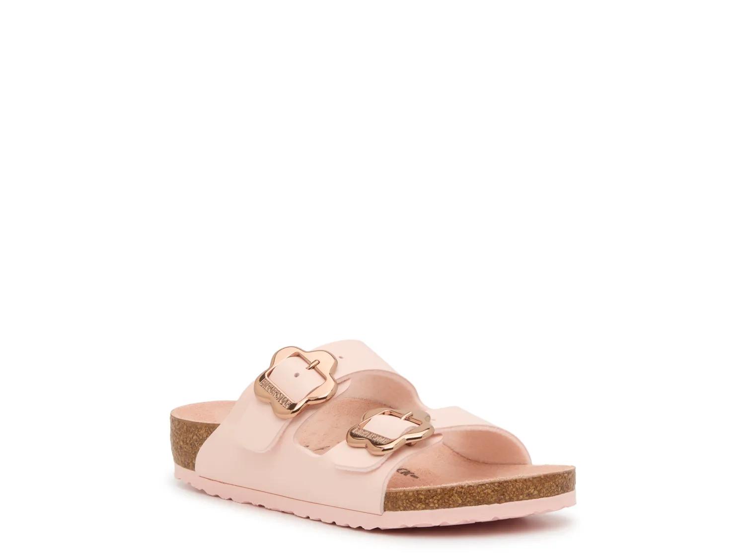 Birkenstock Arizona Flower Buckle Slide Sandal - Kids' - Free