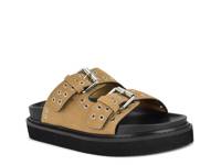 Eleny Platform Sandal Light Brown Suede view