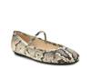 Classik Ballet Flat Ivory Snake Print Patent Synthetic view