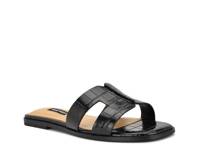Giny Sandal Black Croc Print Synthetic view