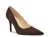 Gines Pump Dark Brown Faux Suede view