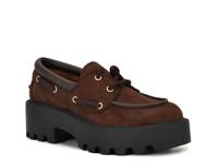 Kerisa Loafer Dark Brown Faux Suede view