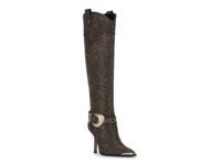 Kenzin Western Boot Light Brown/Black Leopard Print view
