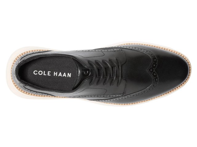 Cole Haan Grand Hurrion Wingtip Derby in Black for Men