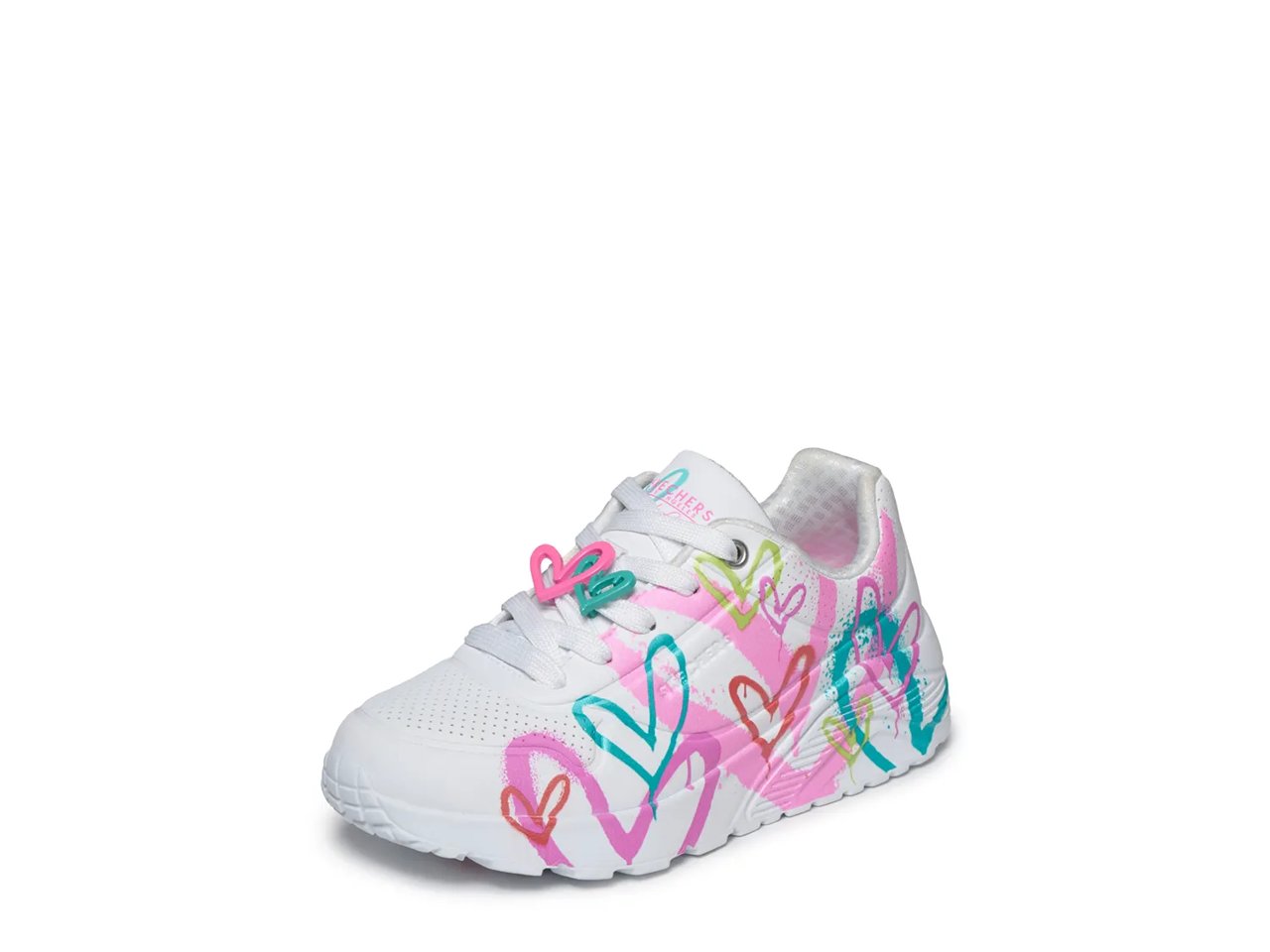 x JGoldcrown Uno Lite Metallic Flutter Hearts Sneaker - Kids'