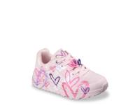 x JGoldcrown Uno Lite Metallic Flutter Hearts Sneaker - Kids' Light Pink view