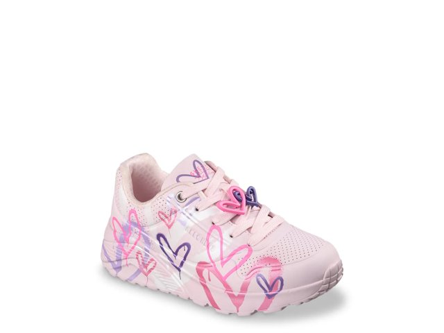 x JGoldcrown Uno Lite Metallic Flutter Hearts Sneaker - Kids'