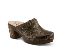 Calliroe Clog Dark Green view