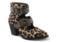 Notched Bootie Light Brown/Black Leopard Print view