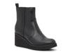 Camryn Wedge Bootie Black Faux Leather view