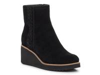 Camryn Wedge Bootie Black Faux Suede view