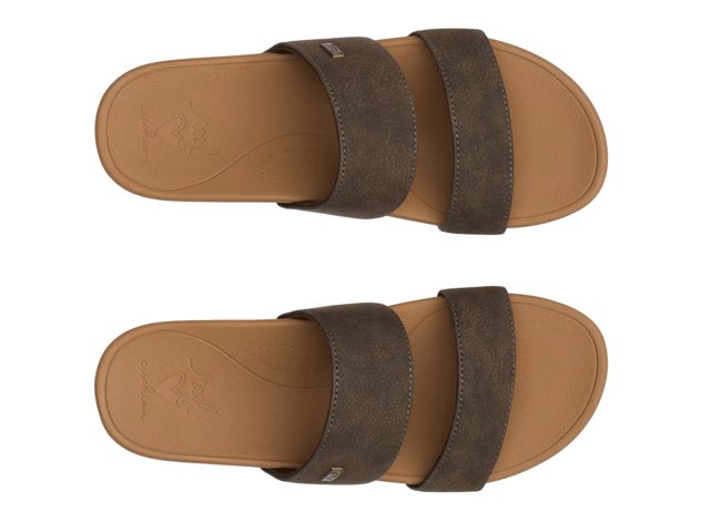 Banded Horizon Slide Sandal