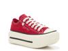 Double Stack Platform Sneaker - Women's Red view