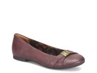 Tessa Ballet Flat Wine Red view