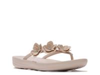 iQushion Flower Flip Flop Tan view