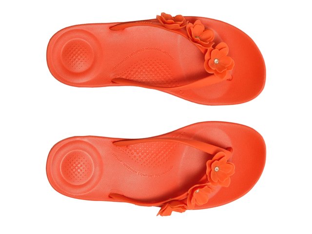 FitFlop iQushion Flower Flip Flop - Free Shipping | DSW