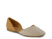 Gemma Flat - Women's Tan/White view