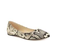 Speak Up Ballet Flat Beige Snake Print view