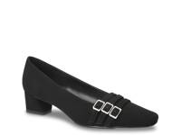 Enya Pump Black Faux Suede view
