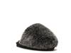 Poof Slipper - Kids' Grey Faux Fur view