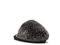 Poof Slipper - Kids' Grey Faux Fur view