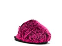 Poof Slipper - Kids' Pink Faux Fur view