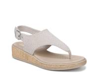 Beachy Wedge Sandal Grey view