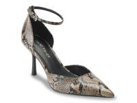 Rvker Pump Taupe Snake Print view